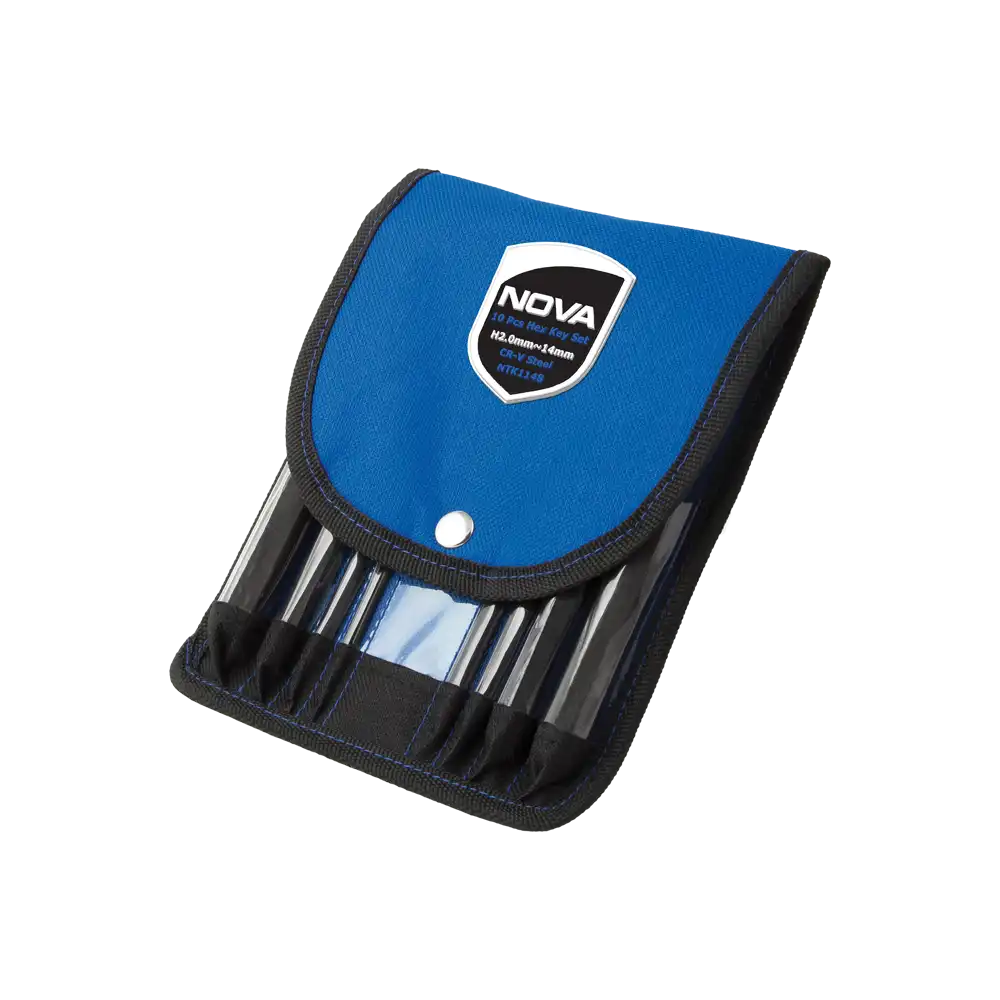آلن شش گوش کیفی 10 عددی سایز کوتاه NOVA 1148