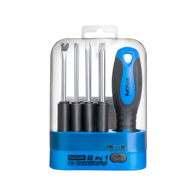 ست پیچ گوشتی 8 عددی قابل تعویض NOVA 1340