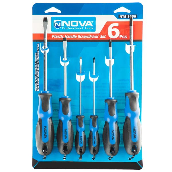 ست پیچ گوشتی دسته پلاستیکی7 عددی  NOVA 1651
