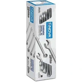 ست 12عددی آچار یک سر تخت یک سر رینگ جعبه ای NOVA 1892