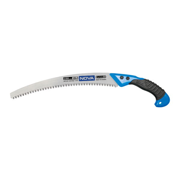 اره باغبانی خم دسته پلاستیکی (غلاف دار) 33 سانتی  NOVA 2234