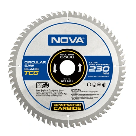 تیغ اره الماسه MDF بر 230 میلیمتری NOVA 2691