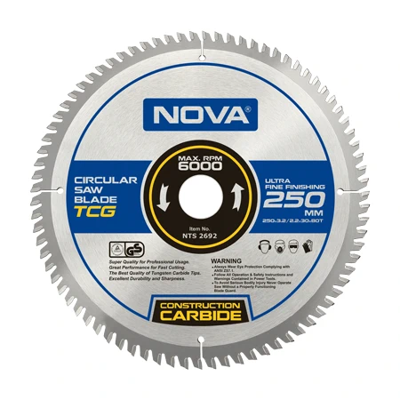تیغ اره الماسه MDF بر 250 میلیمتری NOVA 2692