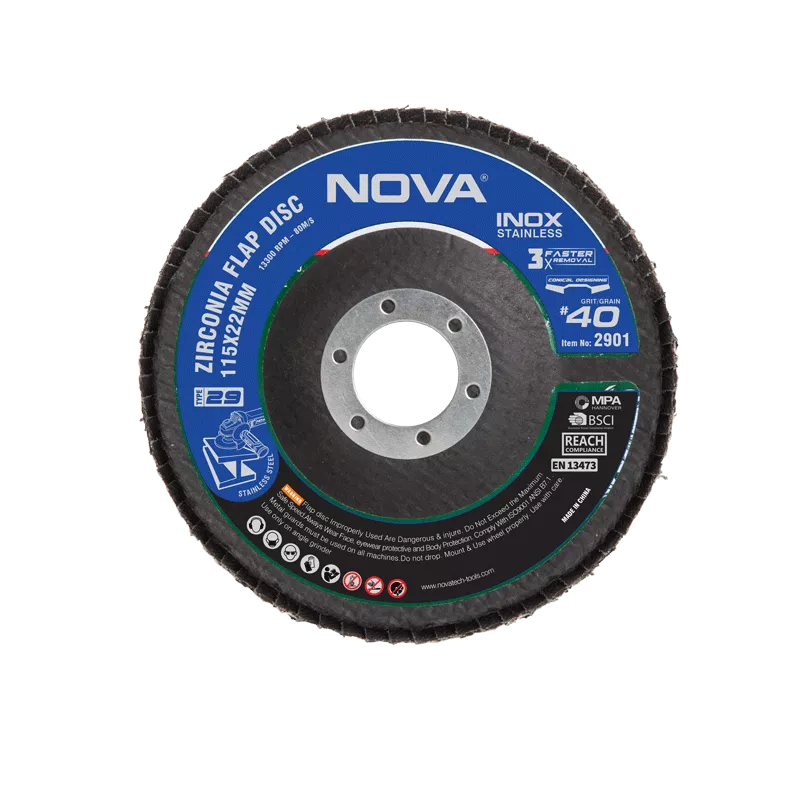 سنباده فلاپ دیسک 115 میلیمتری  NOVA 2902 ZIRCONIA