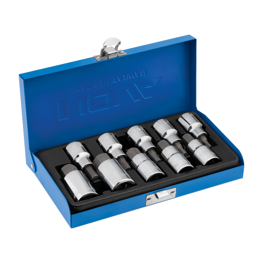 جعبه بکس 1/2 اینچ 10 پارچه آلنی شش گوش NOVA 7004
